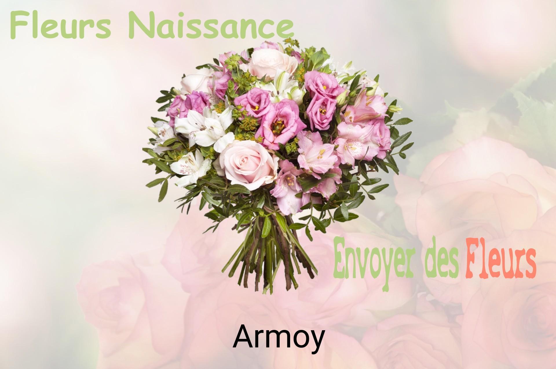 Bouquet de fleurs de naissance livré à Armoy